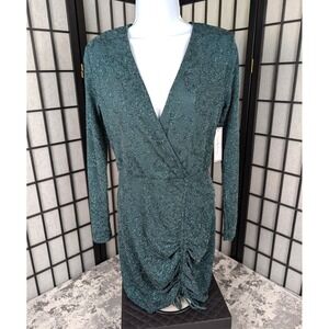 Premier Armour Floral Sparkled Ruched Short Cocktail Dress‎ Sz 2 NWT Orig $89